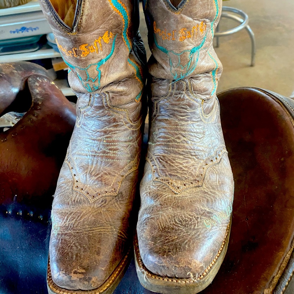 Cowgirl Tough resoled cowboy boots